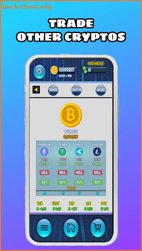 Crypto Mining : Free Bitcoin Machine Simulator screenshot