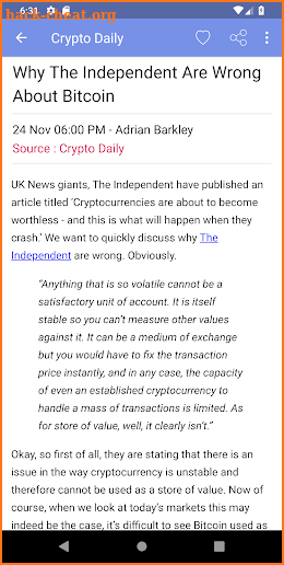 Crypto news world - Bitcoin news & Cryptocoin news screenshot