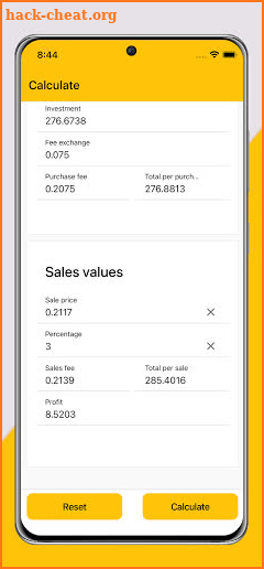 Crypto Profit Calculator screenshot