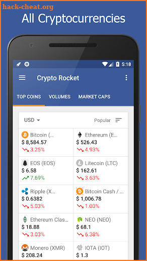 Crypto Rocket PRO - Cryptocurrency Prices & News screenshot