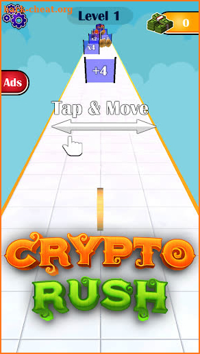 Crypto Rush 3D Coin Roll Race screenshot