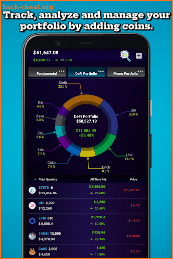 Crypto Tracker - Portfolio screenshot