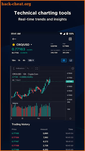Crypto.com Exchange screenshot