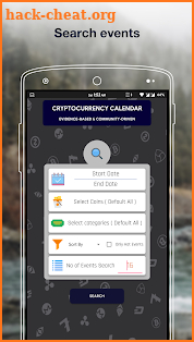Cryptocurrency Calendar screenshot