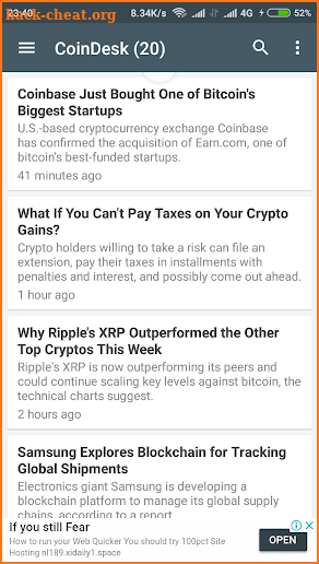 CryptoCurrency News screenshot