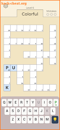 Cryptogram Crossword screenshot