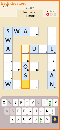 Cryptogram Crossword screenshot