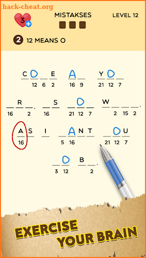 Cryptogram Go screenshot