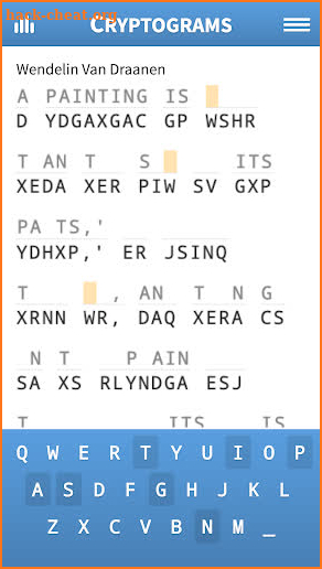 Cryptogram · Quote Puzzles screenshot