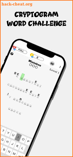 Cryptogram Word Challenge screenshot