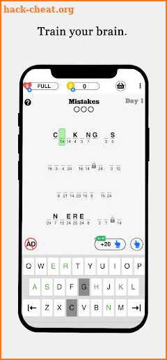 Cryptogram Word Challenge screenshot