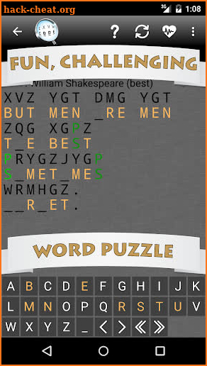 Cryptogram Word Puzzle screenshot