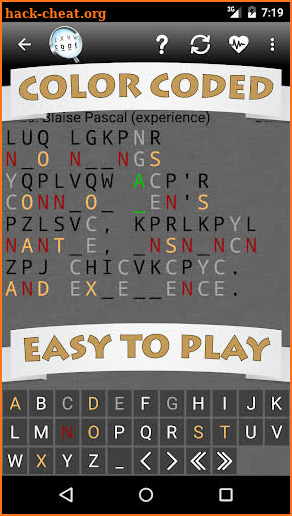 Cryptogram Word Puzzle screenshot