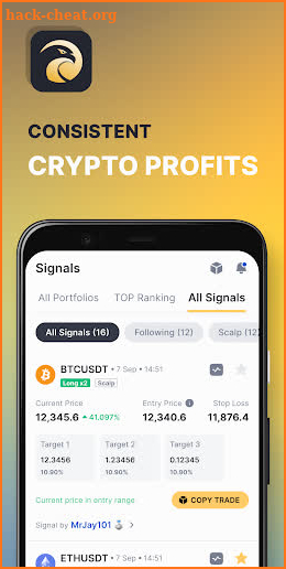 CryptoHawk Signals & Insights screenshot