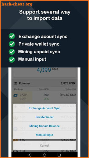 CryptoPort - Coin portfolio tracker screenshot