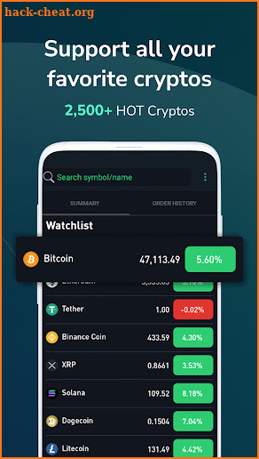 CryptoSim - Market Simulator screenshot