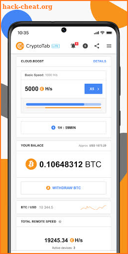 CryptoTab Lite — Get Bitcoin in your wallet screenshot