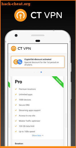 CryptoTab VPN - unlimited access to global net screenshot