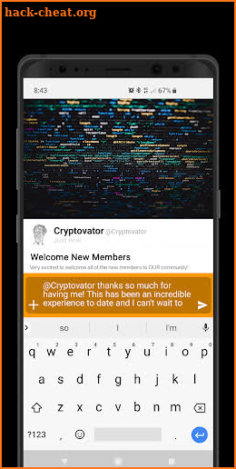 CRYPTOVATOR APP screenshot