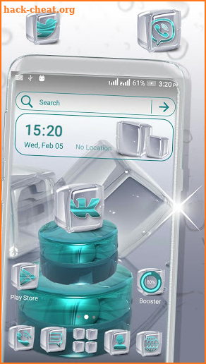 Crystal Cube Launcher Theme screenshot