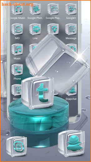 Crystal Cube Launcher Theme screenshot