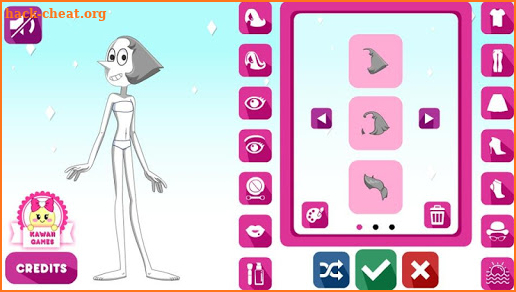 Crystal Gem Pearl Dress Up Game screenshot