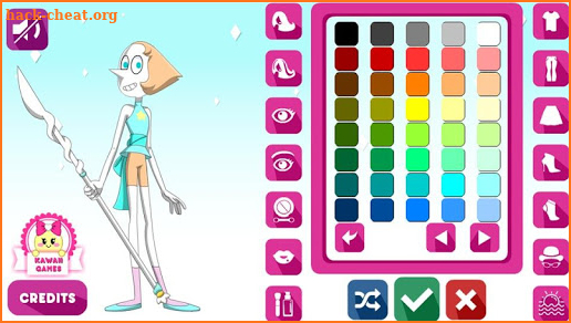 Crystal Gem Pearl Dress Up Game screenshot