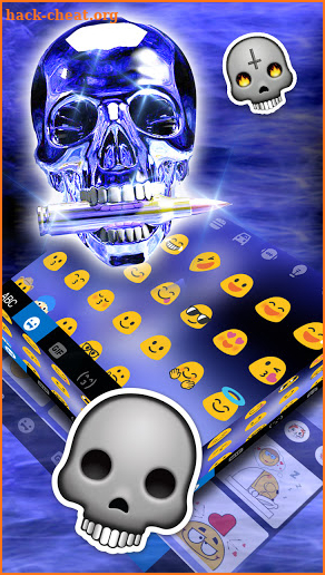 Crystal Skull Keyboard Background screenshot