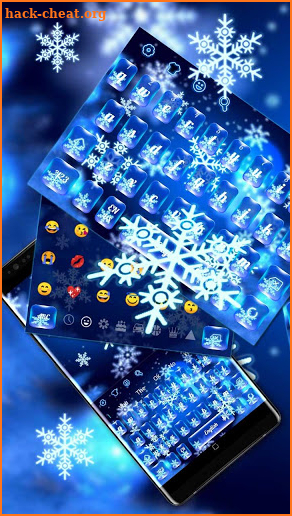 Crystal Winter Snowflake Keyboard screenshot
