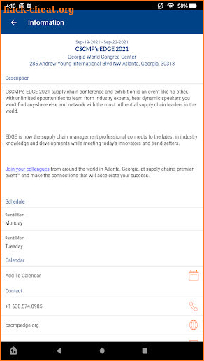 CSCMP EDGE Conference screenshot