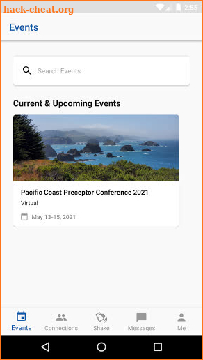 CSHP Events screenshot