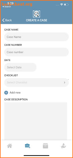C.S.I. Checklist screenshot