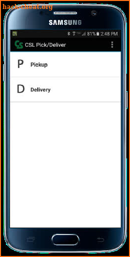 CSL Pick/Deliver screenshot