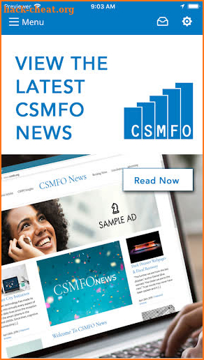 CSMFO App screenshot