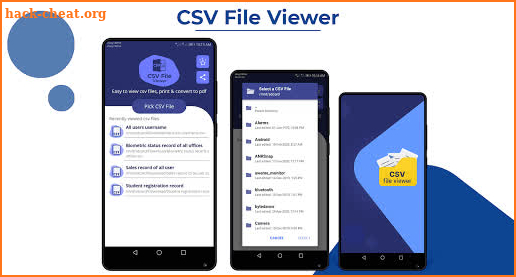 CSV File Viewer: CSV to pdf converter screenshot