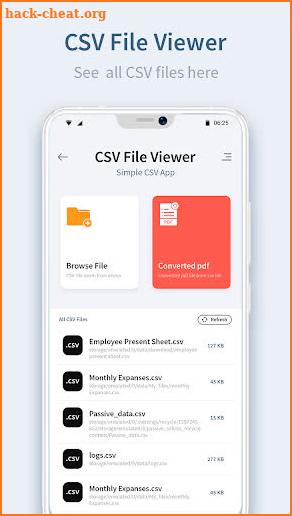 CSV file Viewer : Simple CSV App screenshot