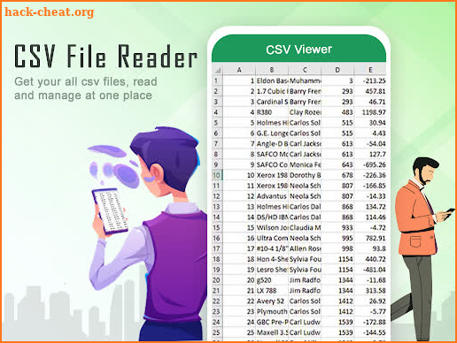 CSV Viewer: CSV File Reader & Editor screenshot