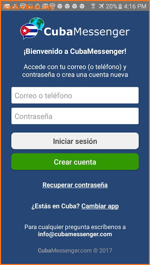 CubaMessenger screenshot