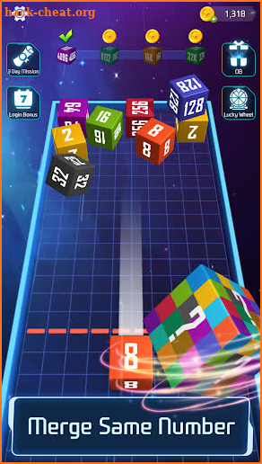 Cube Galaxy: Shooting2048 screenshot