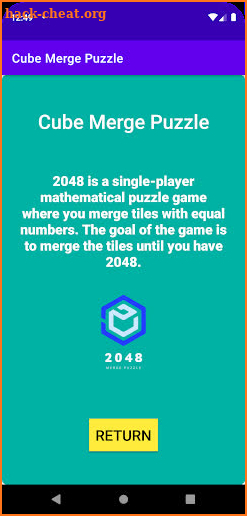 Cube Merge Puzzle screenshot