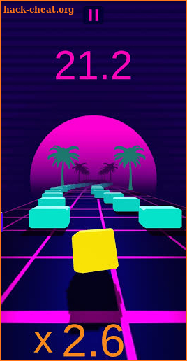 Cube Rush The Rushing: The Synthwave Arcade Racer screenshot