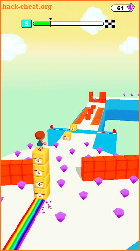 Cube Stack 3d: Fun Passing over Blocks and Surfing screenshot