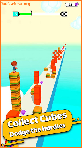 Cube Stack 3d: Fun Passing over Blocks and Surfing screenshot