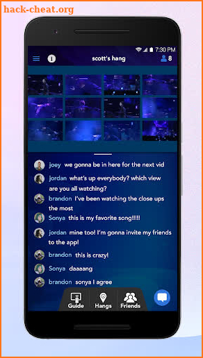 CUBE-TV Hangtime App screenshot