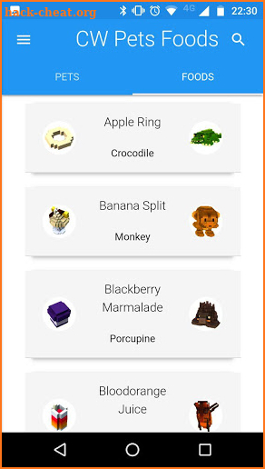 Cube World Pet Food screenshot
