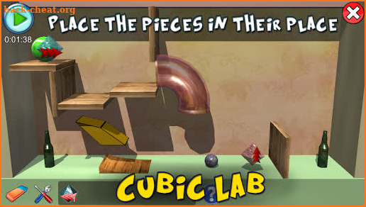 Cubic Lab 3D: Puzzle pieces & Physics Jigsaw screenshot