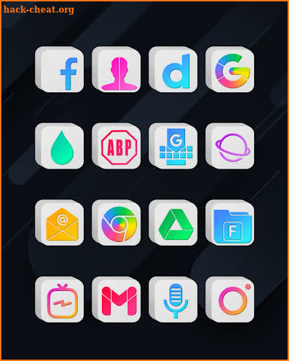 Cubic Light - 3D Icon Pack screenshot