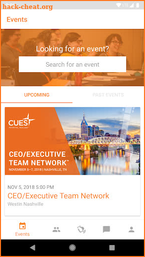 CUES Conferences screenshot
