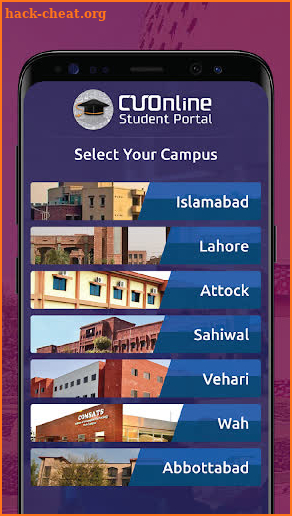 CUI Student Portal screenshot
