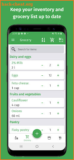 Cuisine: Inventory and Recipes screenshot
